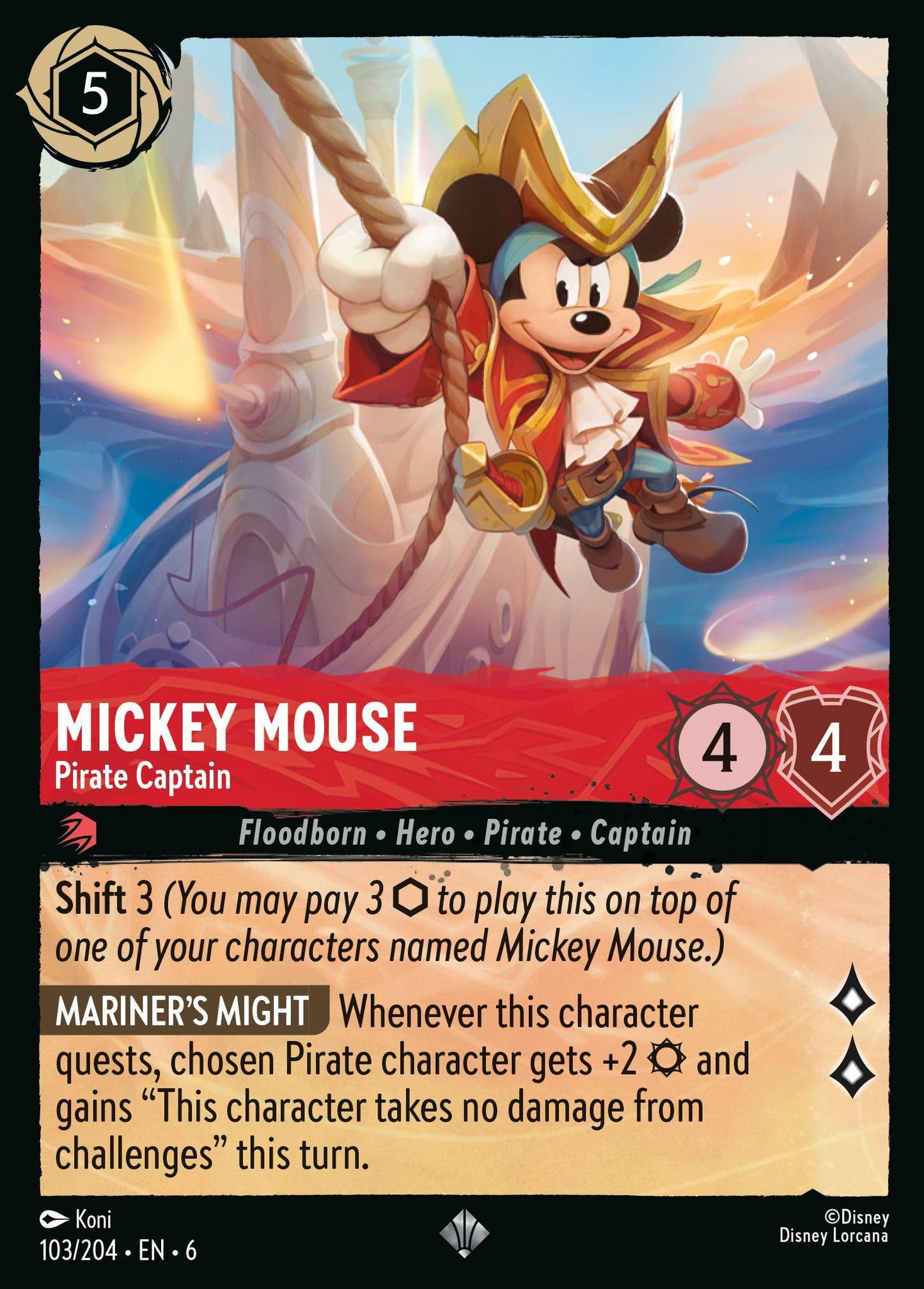 Mickey Mouse - Pirate Captain