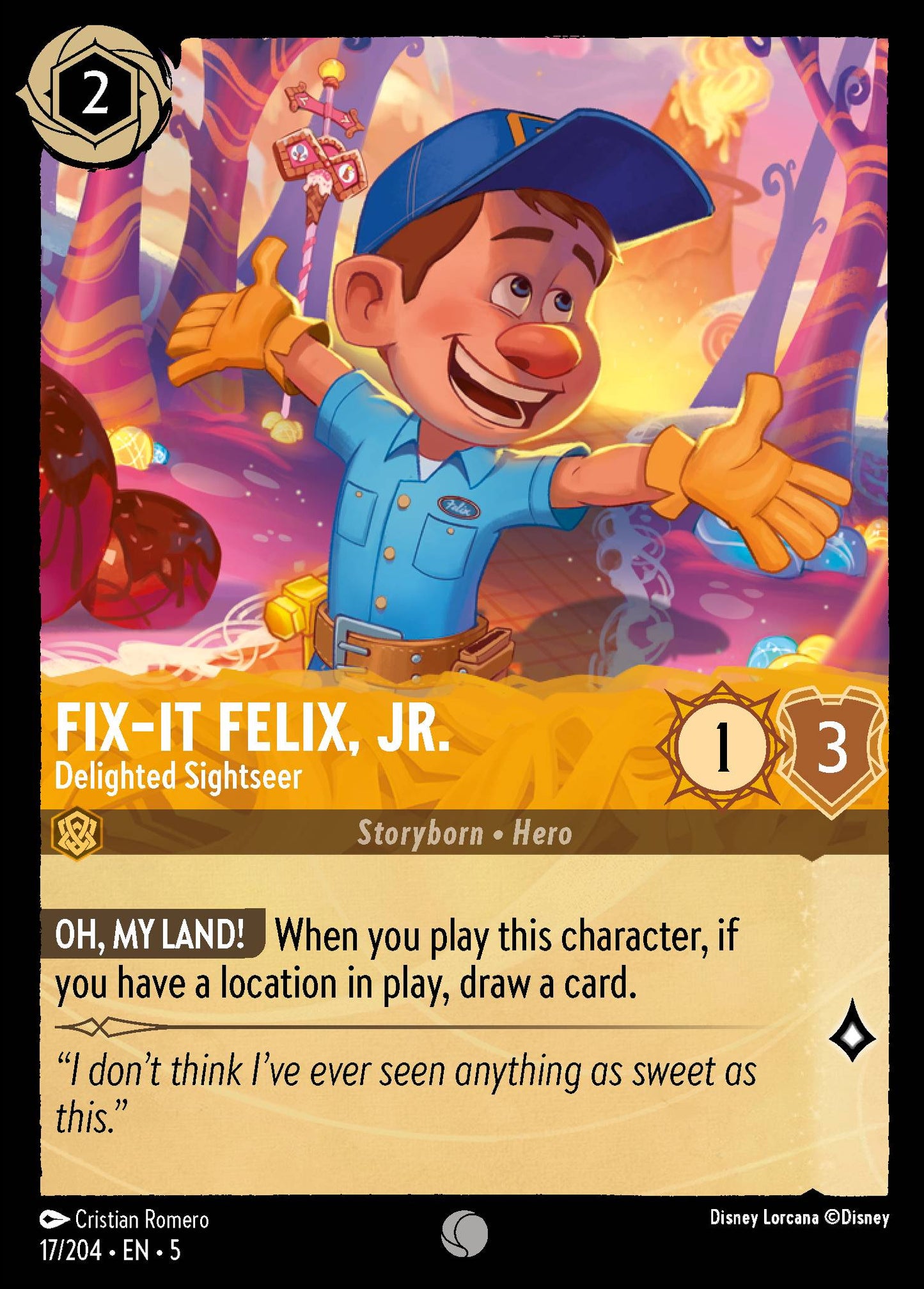 Fix-It Felix, Jr. - Delighted Sightseer