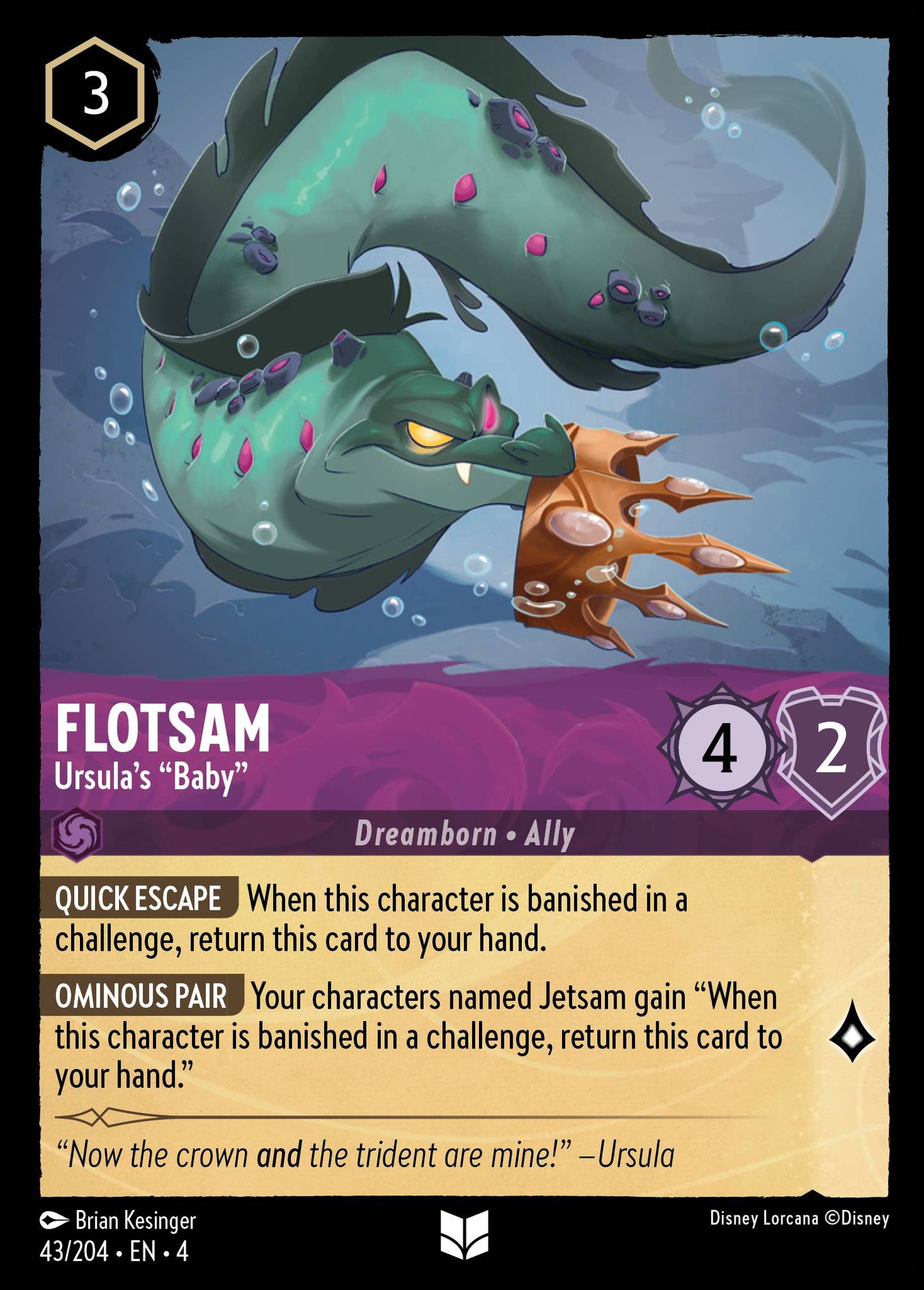 Flotsam - Ursula's "Baby"