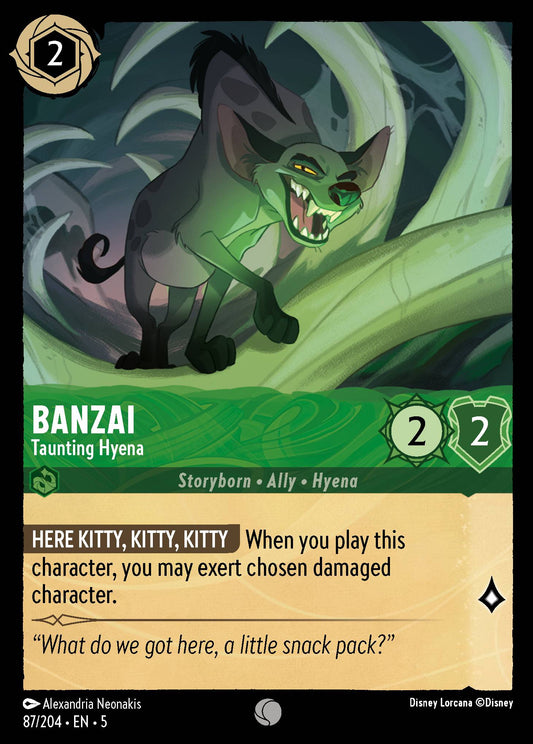 Banzai - Taunting Hyena