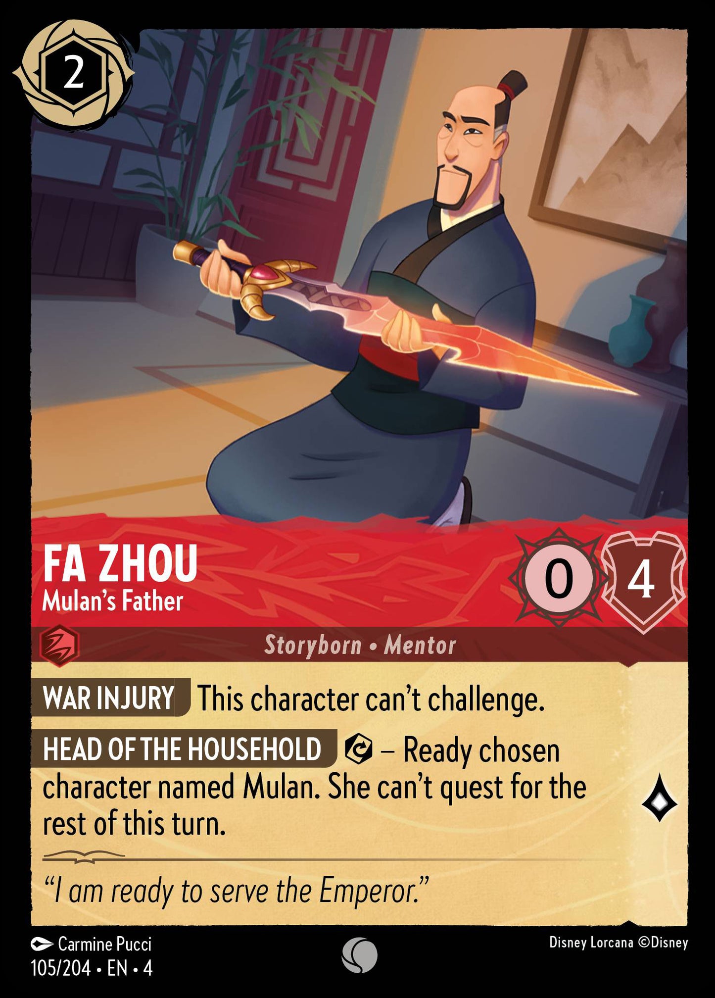 Fa Zhou - Mulan's Father