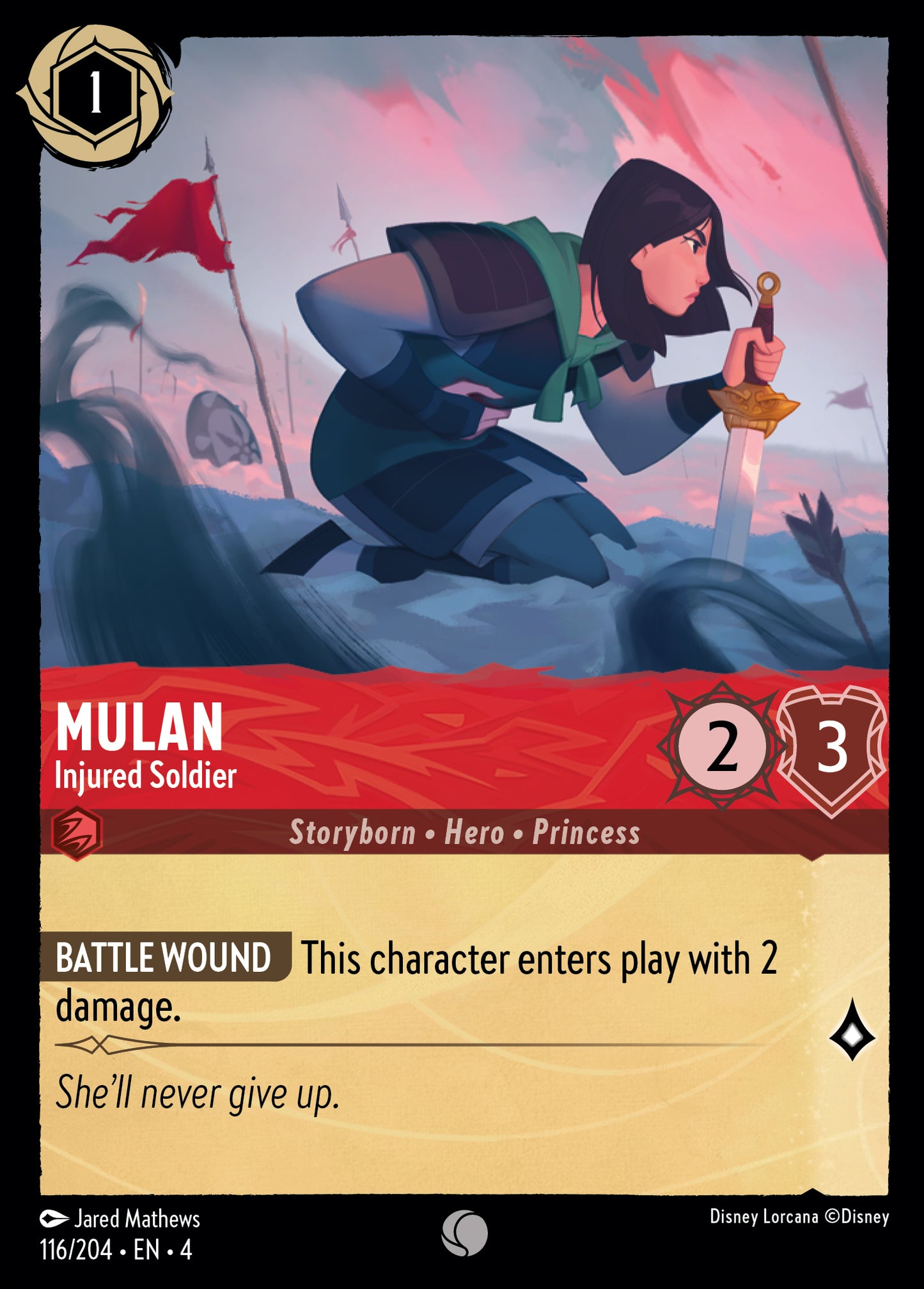 Mulan - Injured Soldier